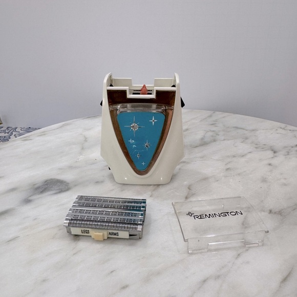 Lady Remington working vintage Retro Electric Shaver atomic snowflake design - Picture 11 of 11